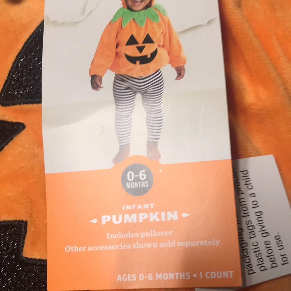 Hyde & EEK! Baby Pumpkin Halloween Costume Size 0-6 & 12-18 mos | NWT - Picture 6 of 7